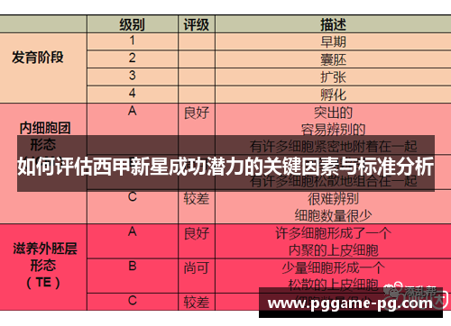 如何评估西甲新星成功潜力的关键因素与标准分析 如何评估西甲新星成功潜力的关键因素与标准分析